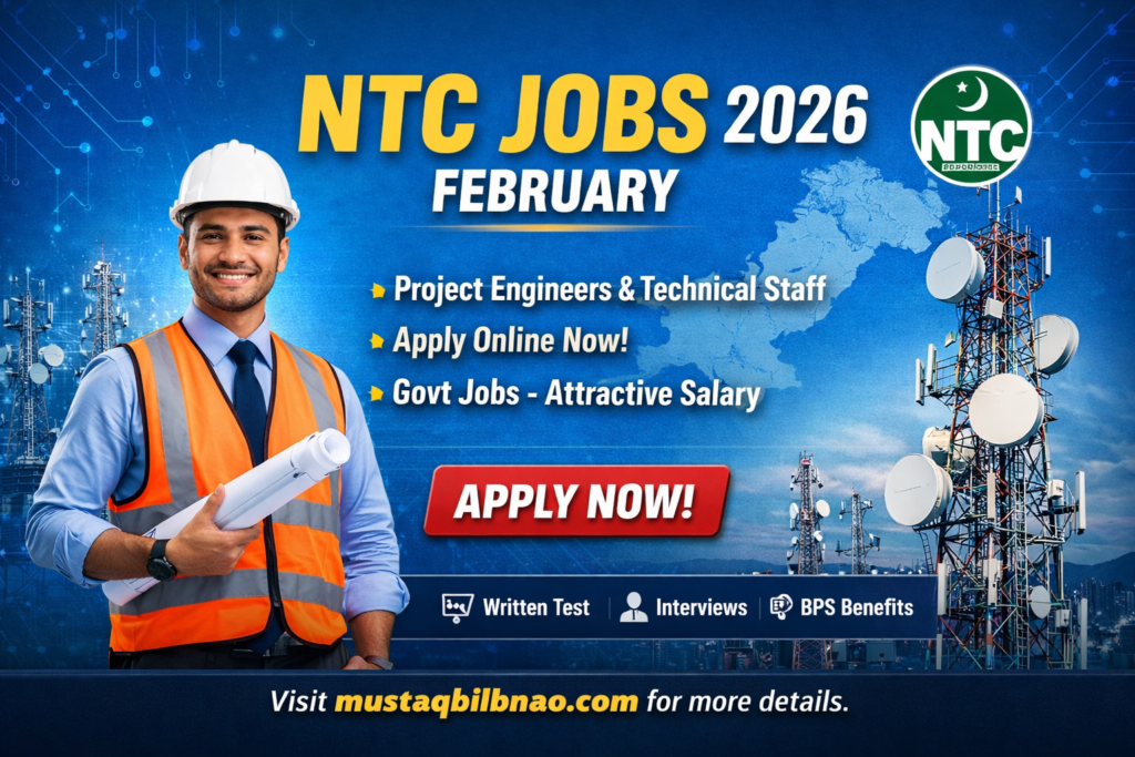 National Telecommunication Corporation Jobs 2026 February – Apply Online for Project Engineers and Others | NTC Latest Vacancies