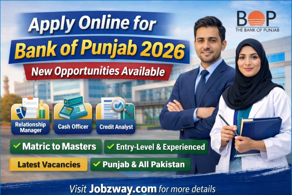 Apply Online for Bank of Punjab Jobs 2026 – New Opportunities Available