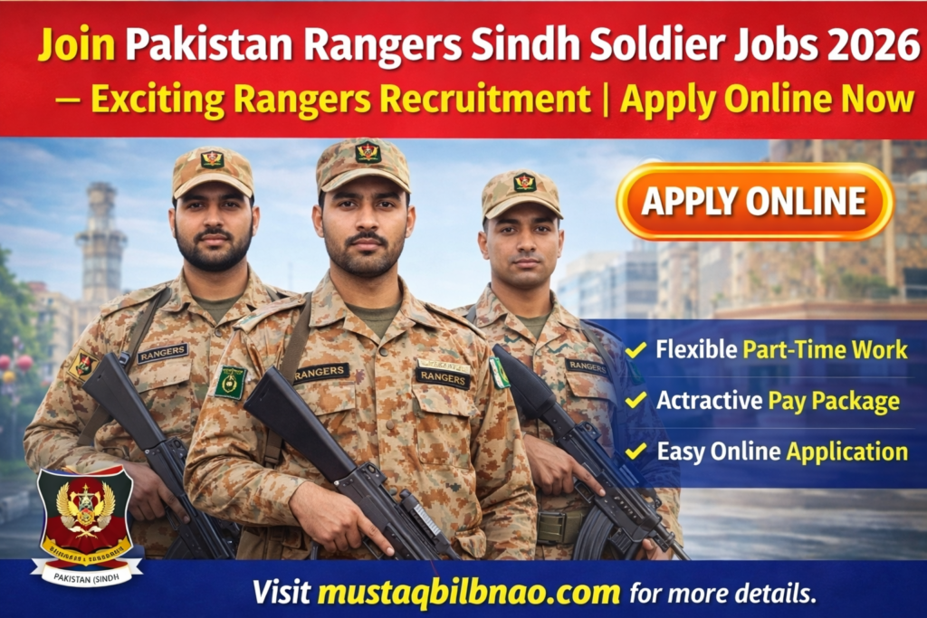 Join Pakistan Rangers Sindh Soldier Jobs 2026 – Exciting Rangers Recruitment | Apply Online Now