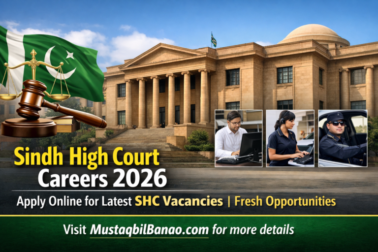 Sindh High Court Careers 2026 – Apply Online for Latest SHC Vacancies | Fresh Opportunities